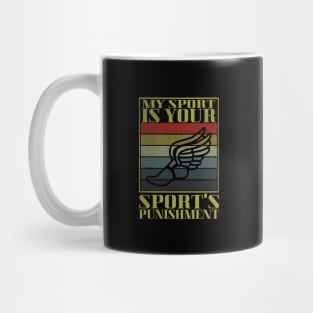 track and field Mug